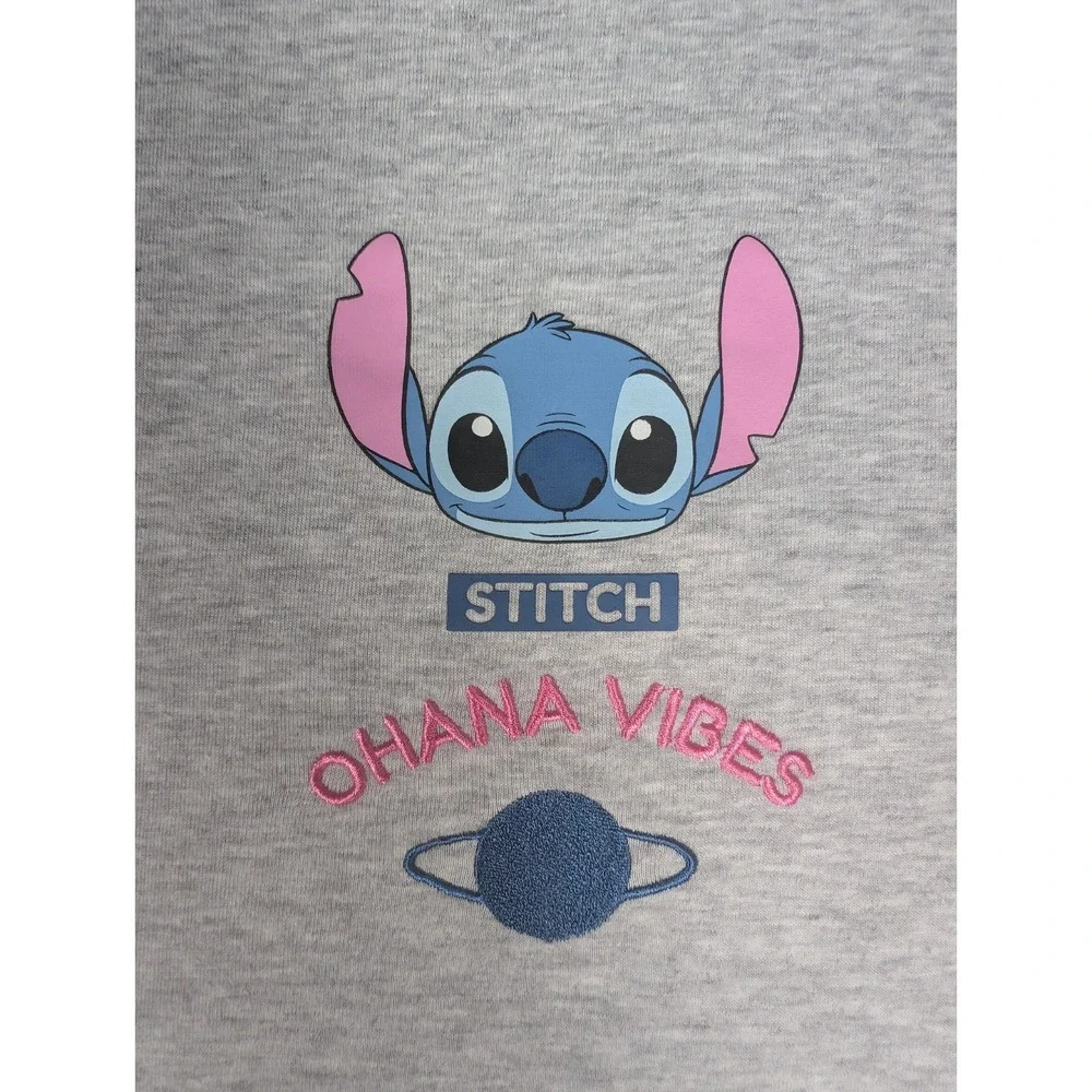 Lilo & Stitch | Disney | Gray | Kids | Ohana‎ Means Family Graphic T-Shirt | M